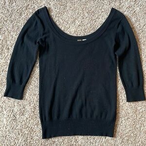 Off the shoulder black BP sweater